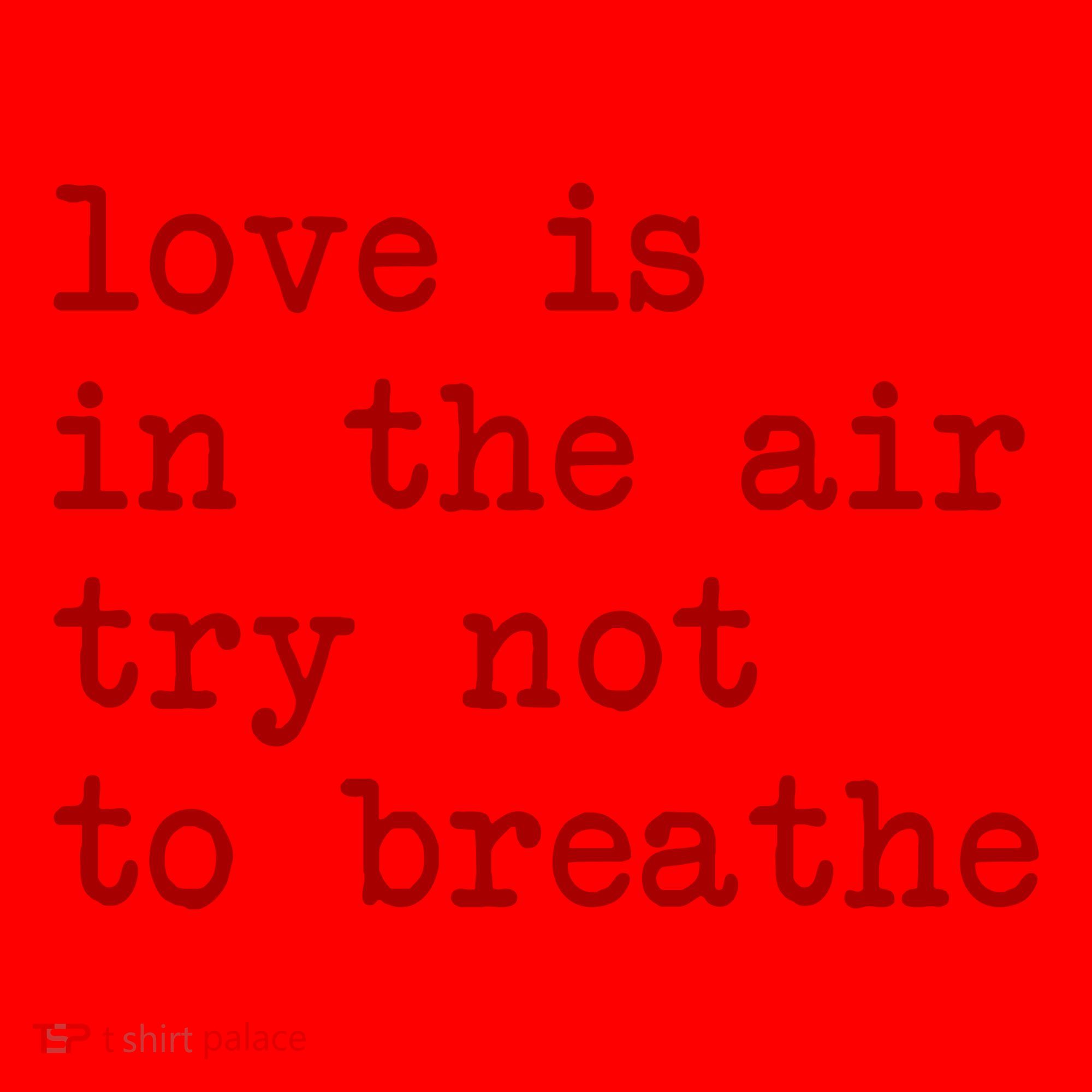 Love Is In The Air Try Not To Breathe Funny Valentines Day Santa Hat