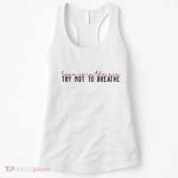 Love Is In The Air Try Not To Breathe Funny Valentine Women's Tank Top thumb 0