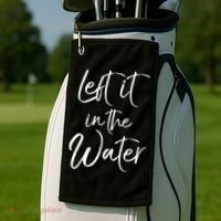 Left It In The Water Shirt Cute Christian Baptism Gift Golf Towel thumb 2