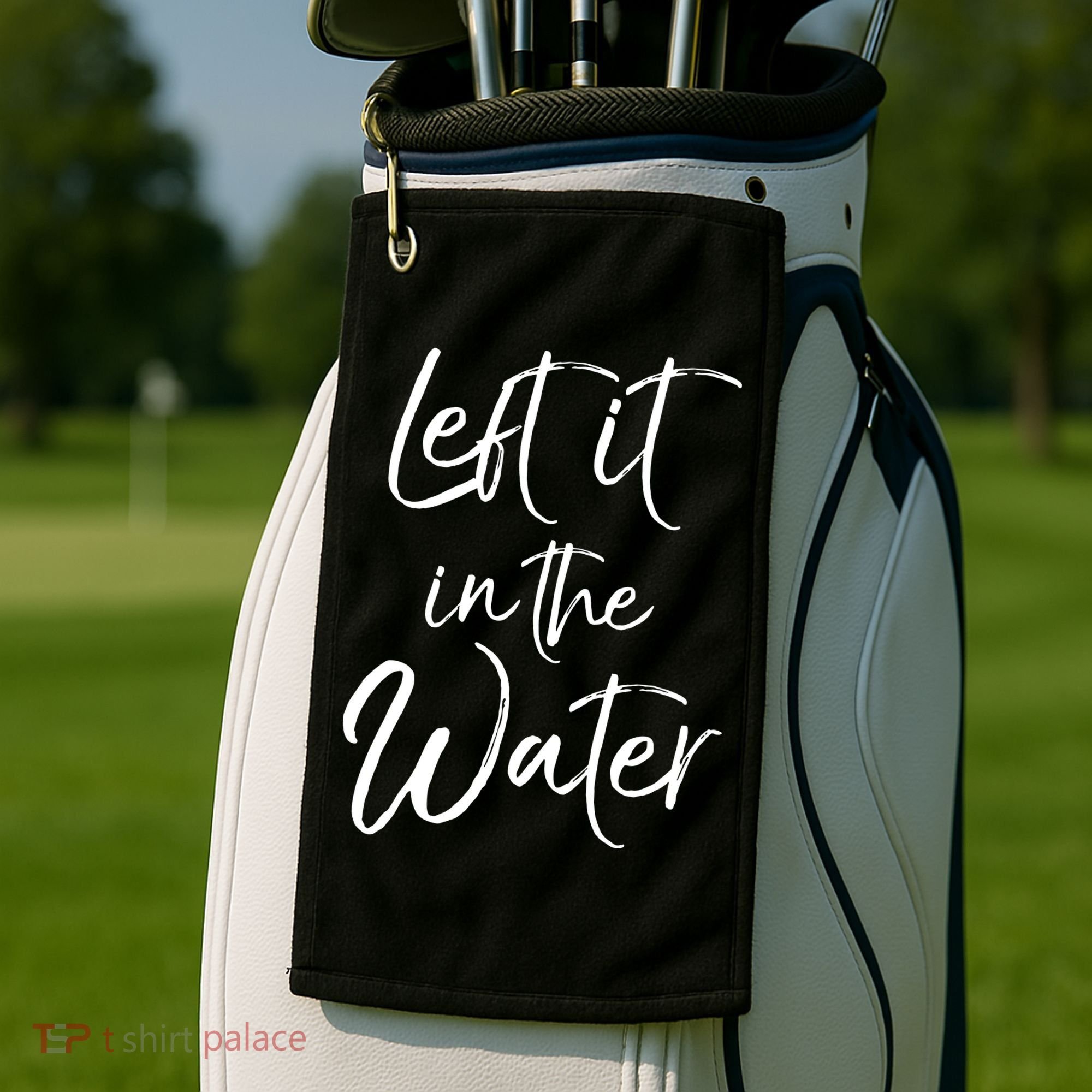 Left It In The Water Shirt Cute Christian Baptism Gift Golf Towel