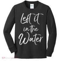 Left It In The Water Shirt Cute Christian Baptism Gift Kids Long Sleeve Shirt thumb 0