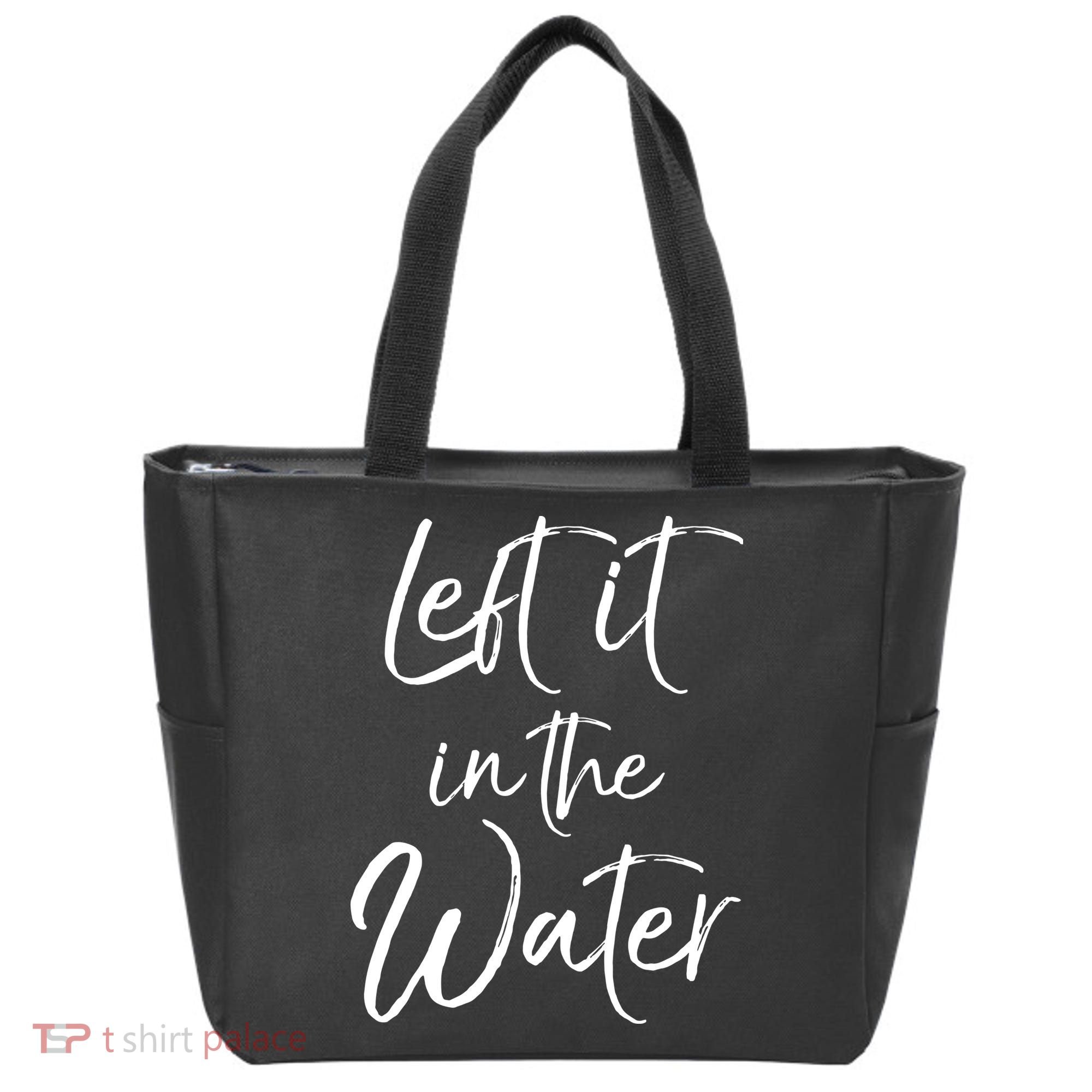 Left It In The Water Shirt Cute Christian Baptism Gift Tote Bag