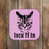 Lock It In: Fierce Cat Coaster thumb 0