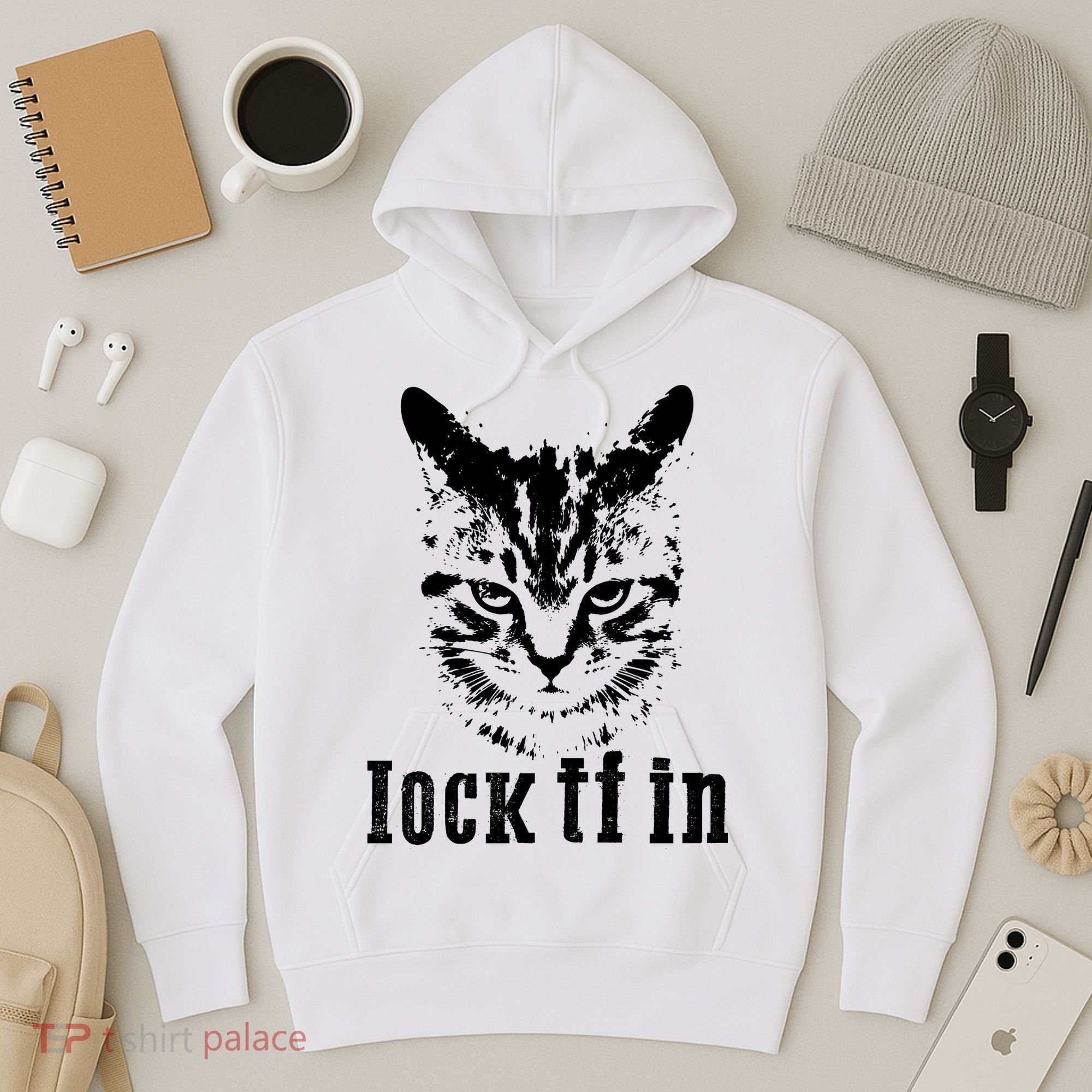 Lock It In: Fierce Cat Hoodie