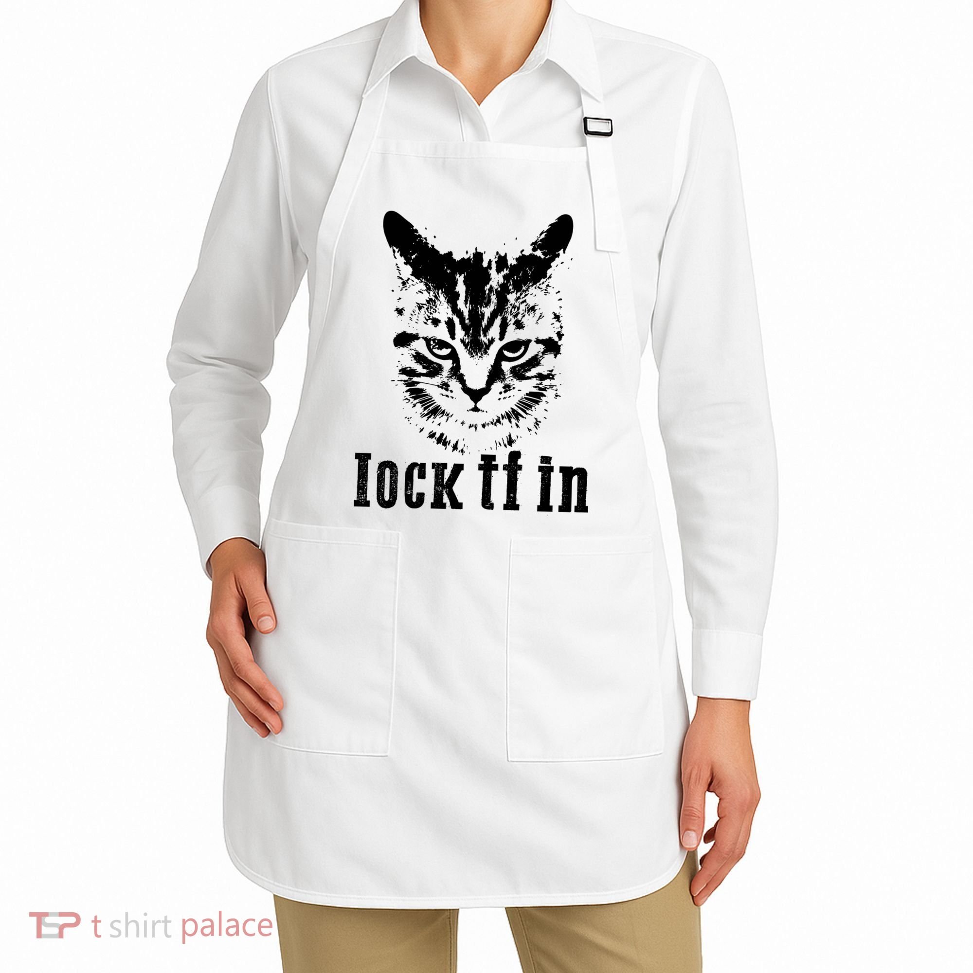 Lock It In: Fierce Cat Apron