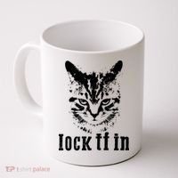 Lock It In: Fierce Cat Coffee Mug thumb 0