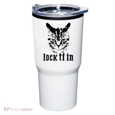 Lock It In: Fierce Cat Tumbler