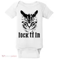 Lock It In: Fierce Cat Baby Bodysuit thumb 0