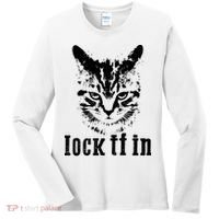 Lock It In: Fierce Cat Women's Long Sleeve Shirt thumb 0