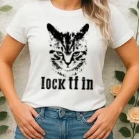 Lock It In: Fierce Cat Women's T-Shirt thumb 2