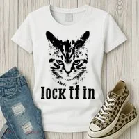 Lock It In: Fierce Cat Women's T-Shirt thumb 3