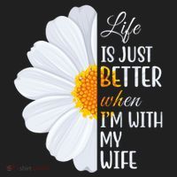 Life Is Just Better When I'm With My Wife Sunflower Hat thumb 2