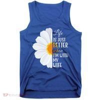 Life Is Just Better When I'm With My Wife Sunflower Tank Top thumb 0