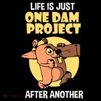 Life Is Just One Dam Project After Another Ornament thumb 1