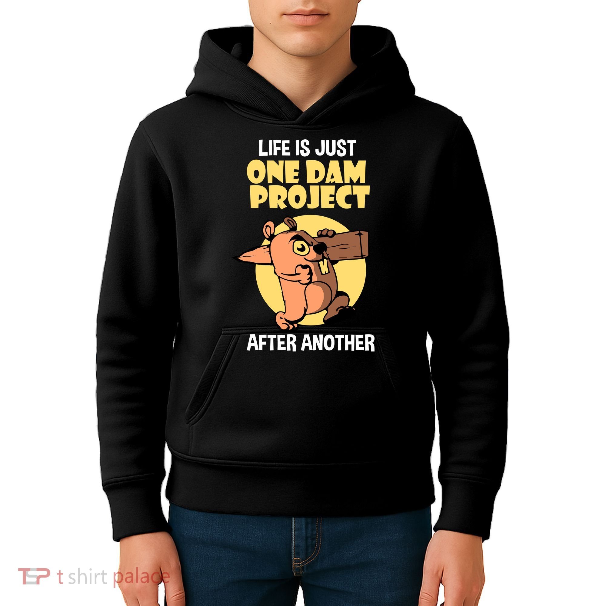 Life Is Just One Dam Project After Another Kids Hoodie