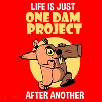 Life Is Just One Dam Project After Another Santa Hat thumb 1