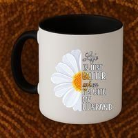 Life Is Just Better When I'm With My Husband Sunflower Coffee Mug thumb 2