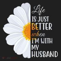 Life Is Just Better When I'm With My Husband Sunflower Beanie thumb 2