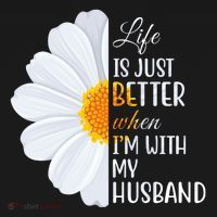 Life Is Just Better When I'm With My Husband Sunflower Women's Hoodie thumb 2