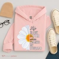 Life Is Just Better When I'm With My Husband Sunflower Hoodie thumb 4