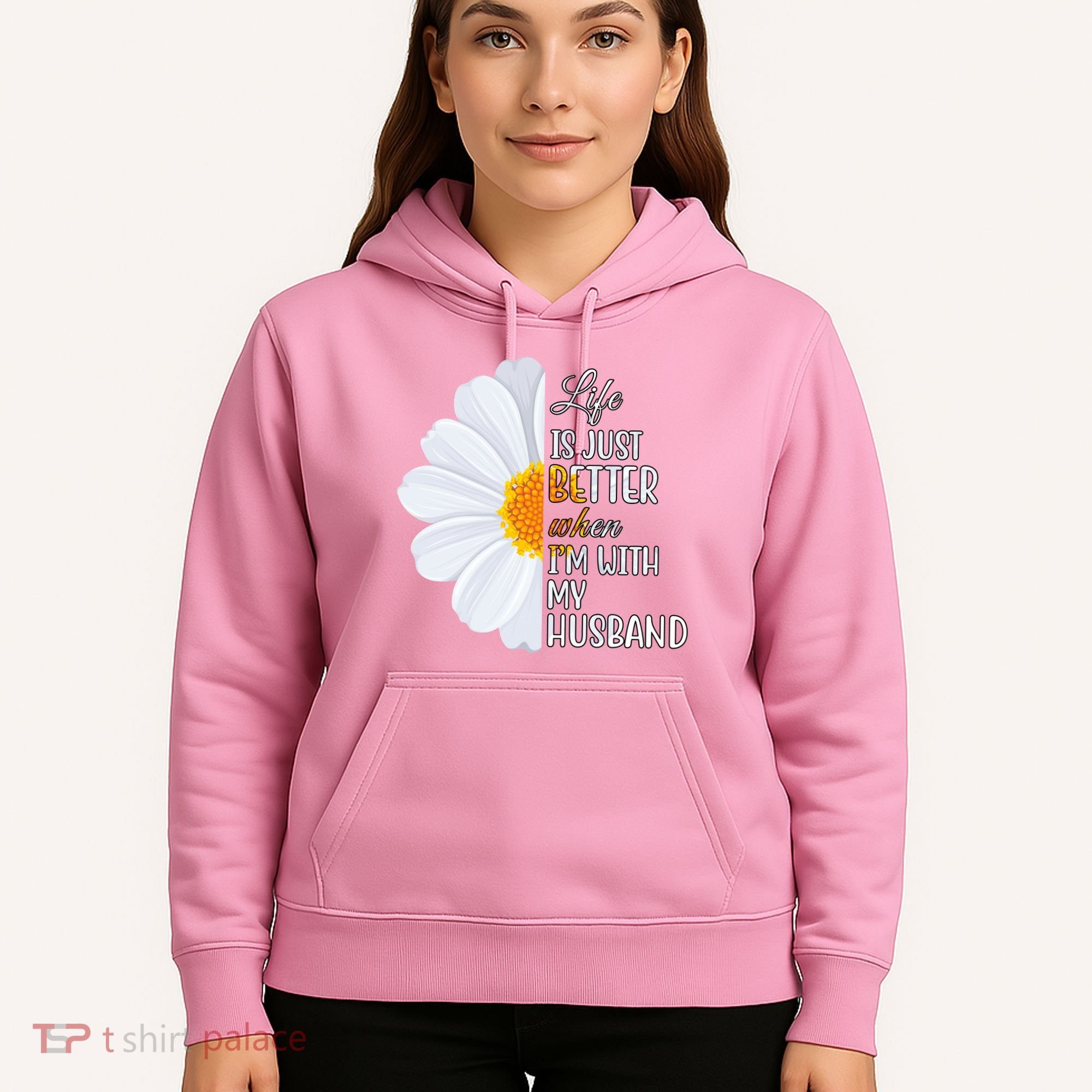 Life Is Just Better When I'm With My Husband Sunflower Hoodie