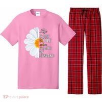 Life Is Just Better When I'm With My Husband Sunflower Pajama Set thumb 0