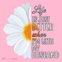 Life Is Just Better When I'm With My Husband Sunflower Mousepad thumb 1