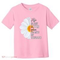 Life Is Just Better When I'm With My Husband Sunflower Toddler T-Shirt thumb 0