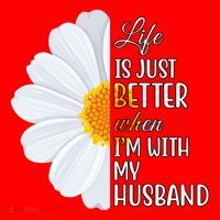 Life Is Just Better When I'm With My Husband Sunflower Santa Hat thumb 1