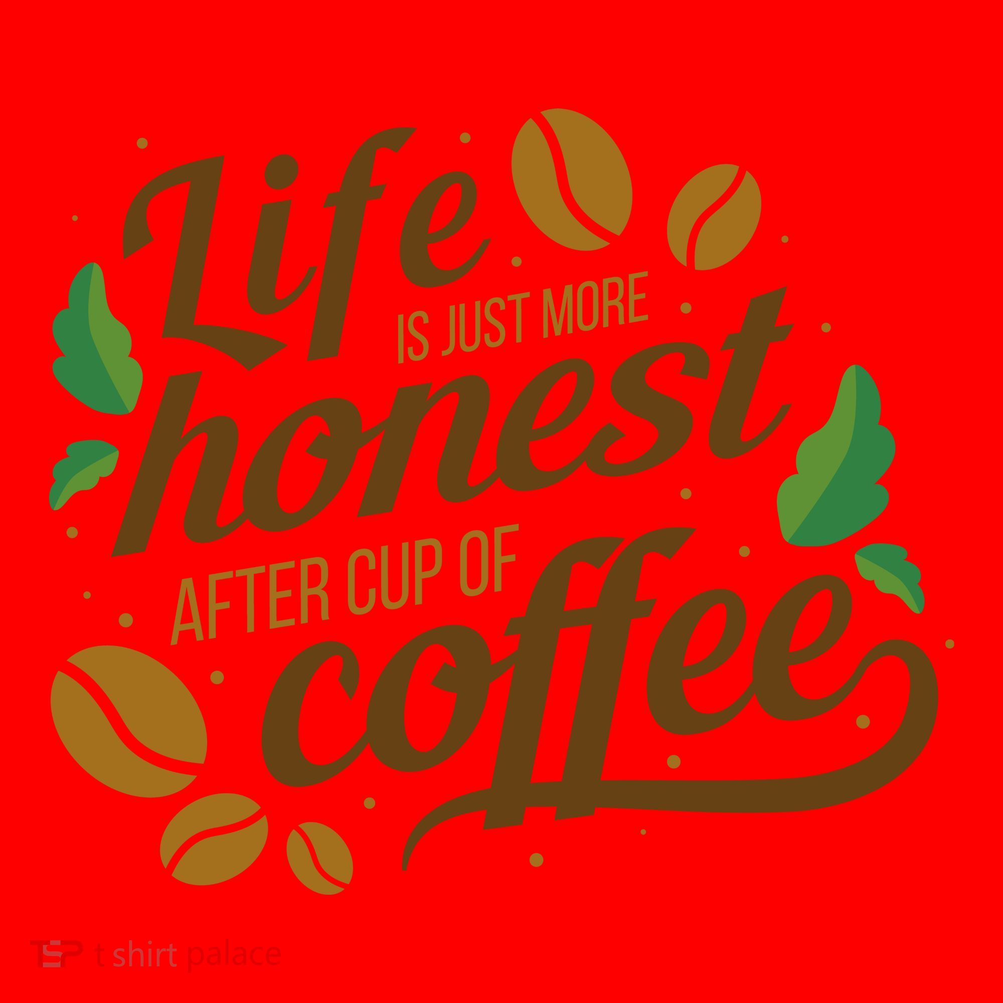 Life Is Just More Honest After Cup Of Coffee Funny Santa Hat