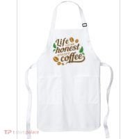 Life Is Just More Honest After Cup Of Coffee Funny Apron thumb 0