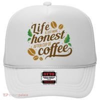 Life Is Just More Honest After Cup Of Coffee Funny Hat thumb 0