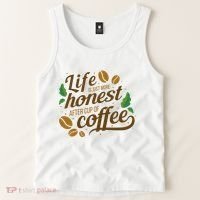 Life Is Just More Honest After Cup Of Coffee Funny Tank Top thumb 2
