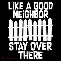 Like A Good Neighbor Stay Over There Women's Hoodie thumb 2