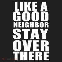 Like A Good Neighbor Stay Over There Funny Beanie thumb 2