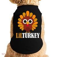 Lil Turkey Cute Thanksgiving  Doggie Tank thumb 0