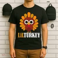 Lil Turkey Cute Thanksgiving  T-Shirt thumb 6