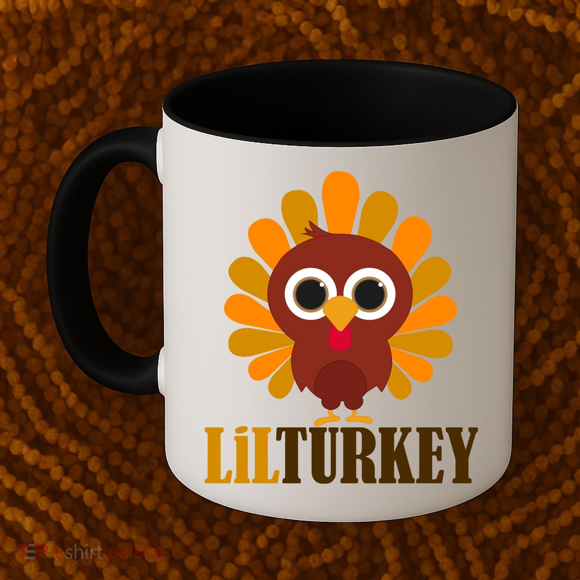 Lil Turkey Cute Thanksgiving  Coffee Mug