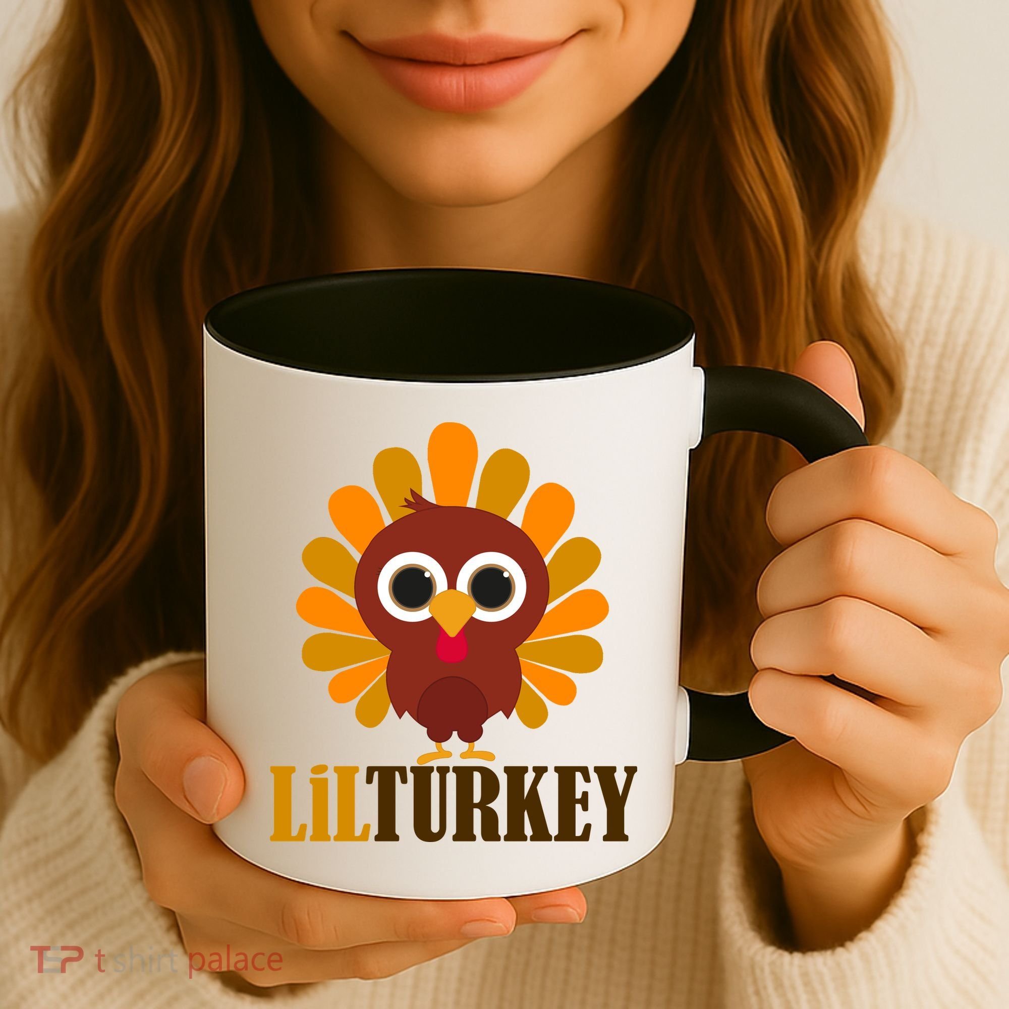 Lil Turkey Cute Thanksgiving  Coffee Mug