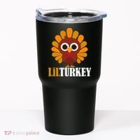 Lil Turkey Cute Thanksgiving  Tumbler thumb 0