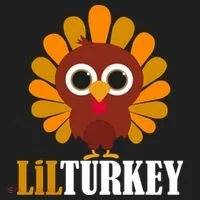 Lil Turkey Cute Thanksgiving  Golf Towel thumb 3