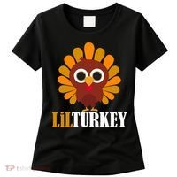 Lil Turkey Cute Thanksgiving  Women's T-Shirt thumb 0