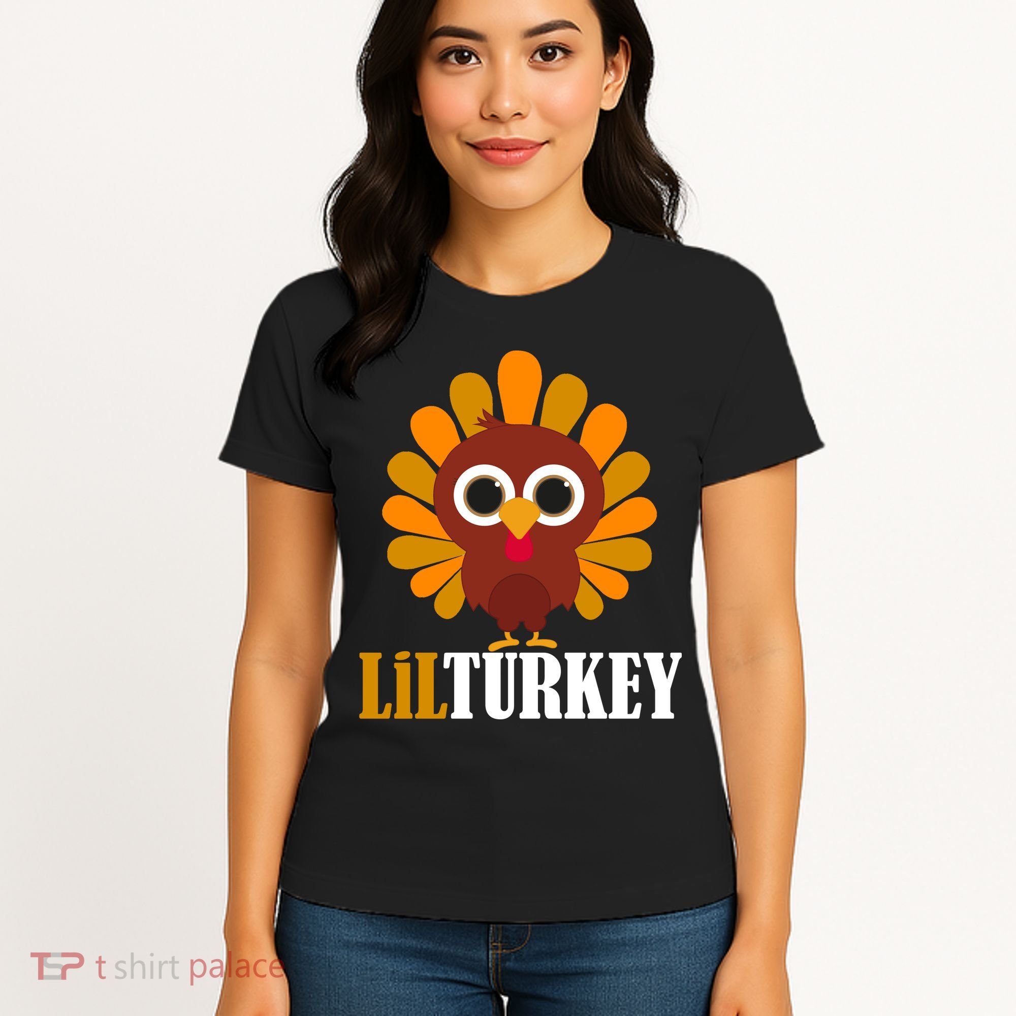 Lil Turkey Cute Thanksgiving  Women's T-Shirt
