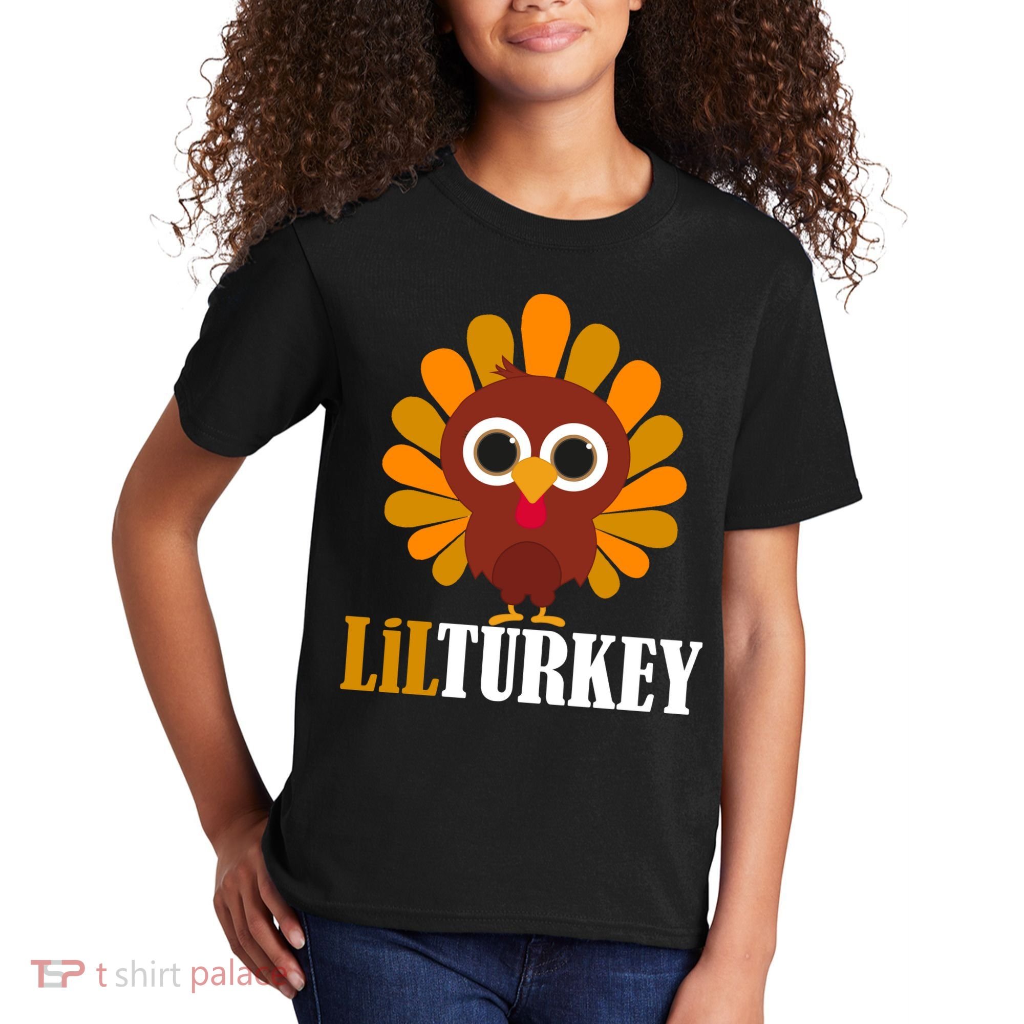 Lil Turkey Cute Thanksgiving  Kids T-Shirt