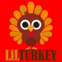 Lil Turkey Cute Thanksgiving  Santa Hat thumb 1