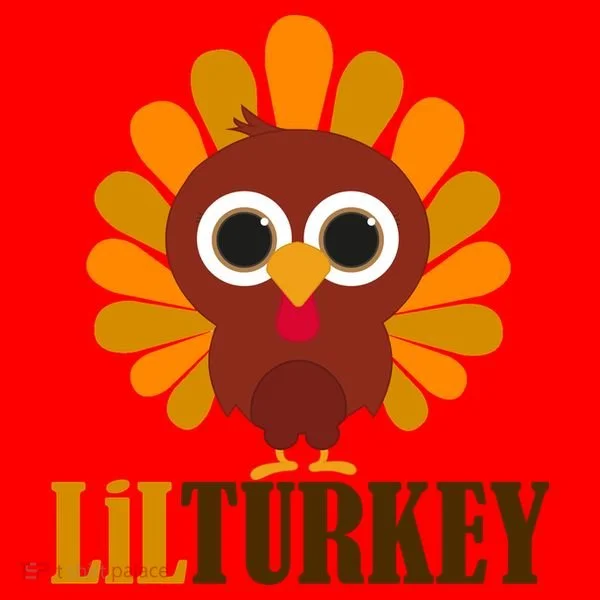 Lil Turkey Cute Thanksgiving  Santa Hat
