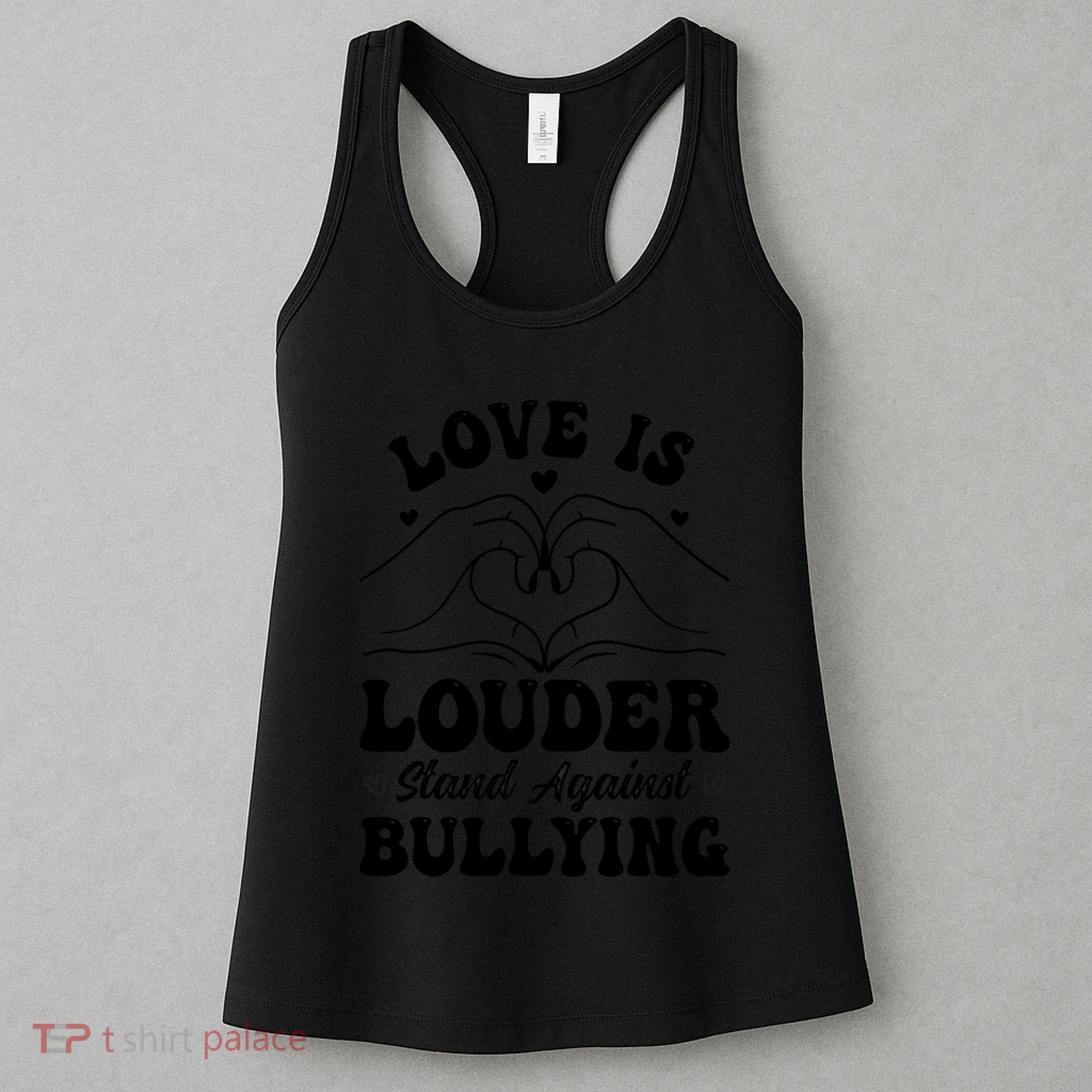Love Is Louder Anti Bullying Kids Unity Day Orange Be Kind Women's Tank Top
