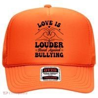 Love Is Louder Anti Bullying Kids Unity Day Orange Be Kind Hat thumb 0
