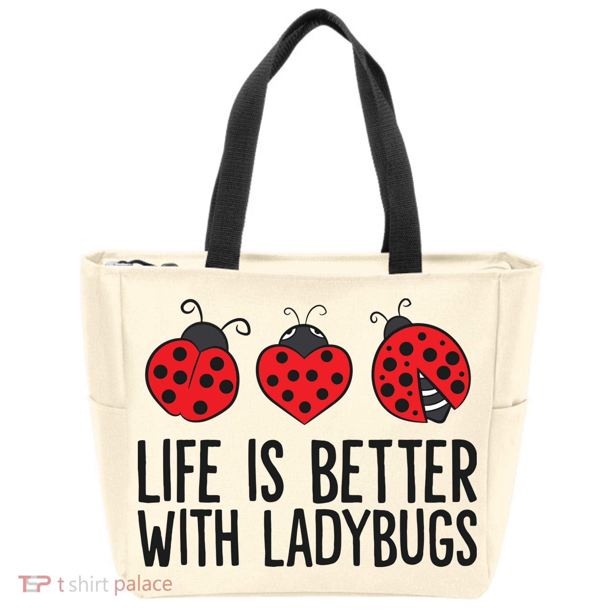 Ladybug Insects Life Is Better With Ladybugs Tote Bag