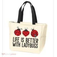 Ladybug Insects Life Is Better With Ladybugs Tote Bag thumb 3